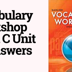 Vocabulary workshop unit 13 level c