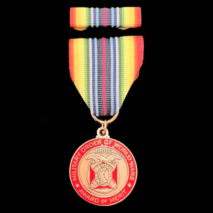 Jrotc military order of the world wars award