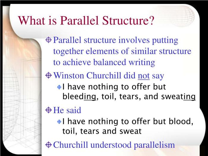 Proofreading parallel structure - triathlons